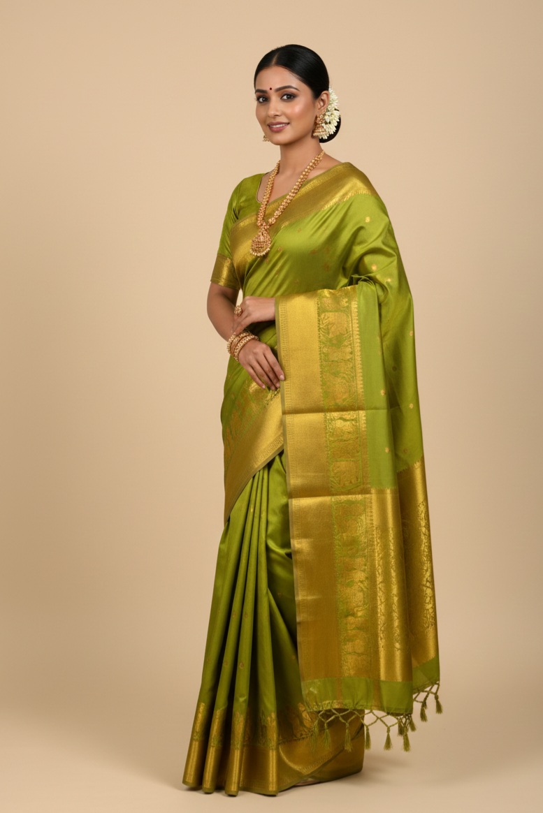 1764248285144 KANCHIPURAM SILK SAREE - Image 1